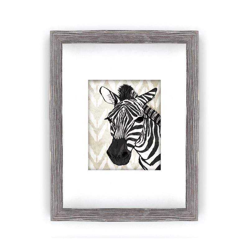  Wood Framed Art with silkscreen printed glass