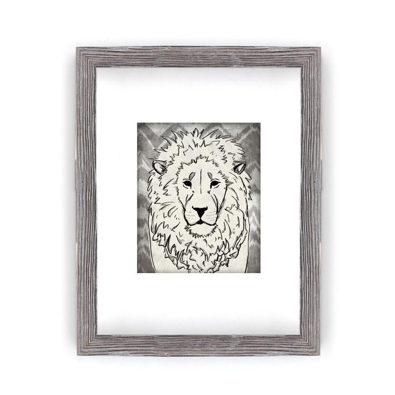  Wood Framed Art with silkscreen printed glass