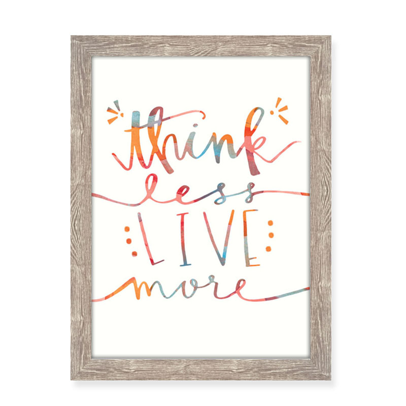 Wood grain PS Framed Art