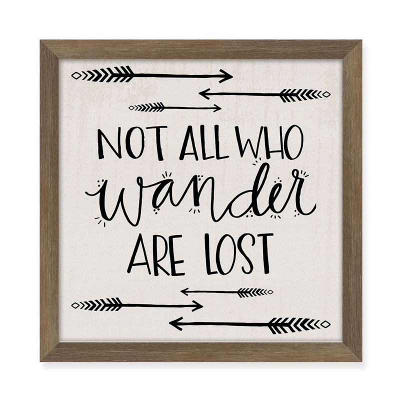 Wood grain PS Framed Art