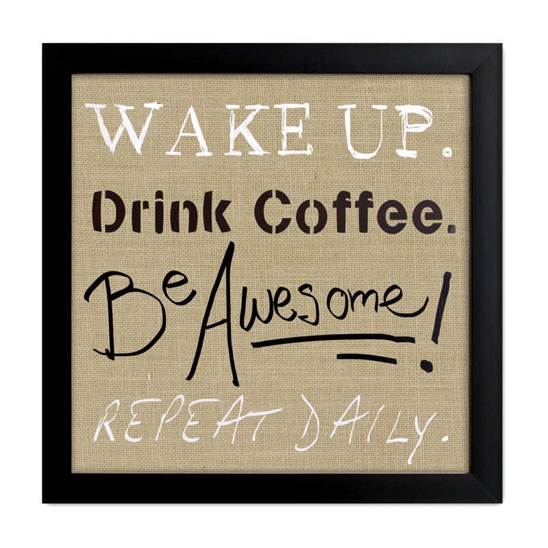 Wood grain PS Framed Art