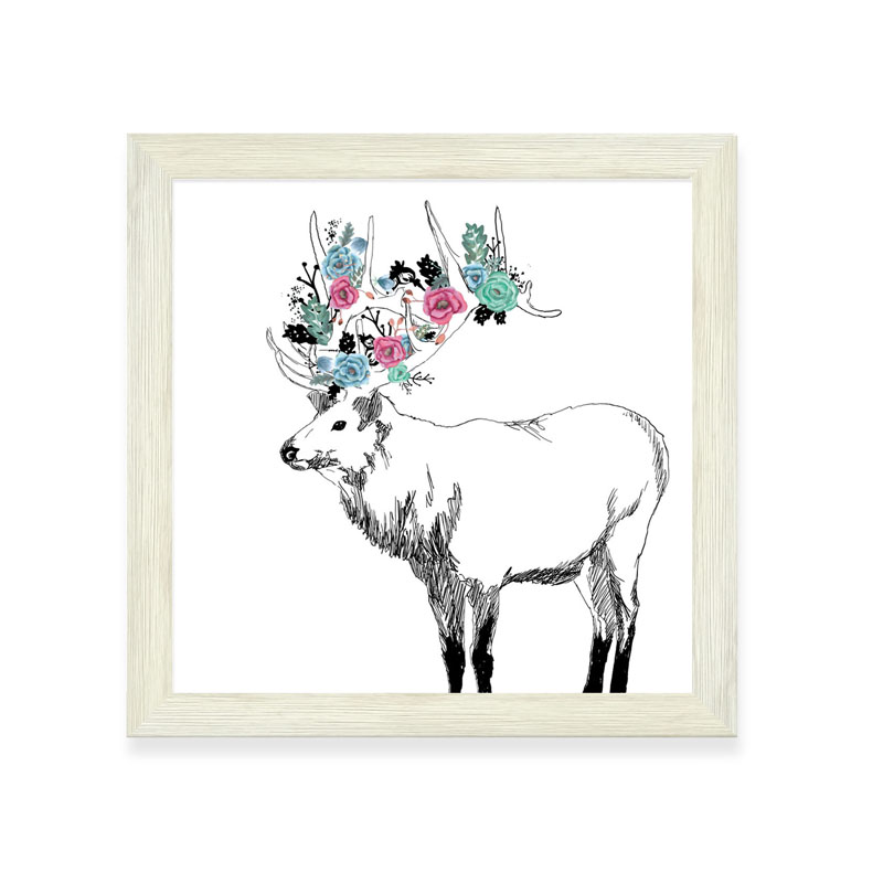 Wood grain PS Framed Art